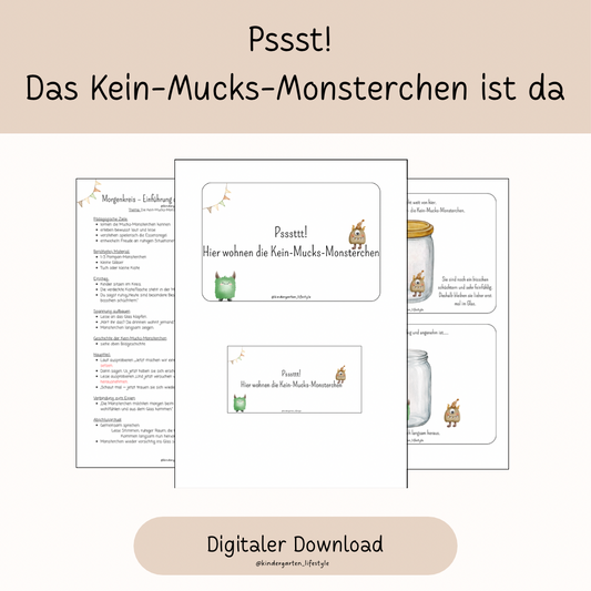 Pssst! das Kein-Mucks-Monsterchen ist das