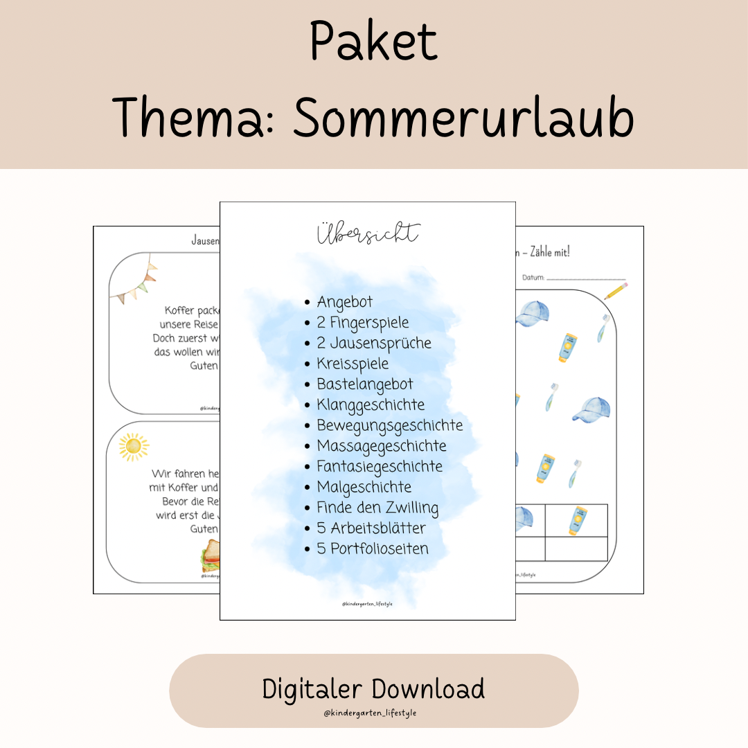 Paket Thema: Sommerurlaub