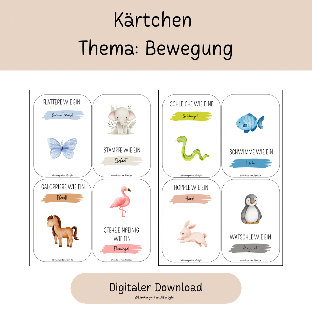 Kärtchen Thema: Bewegungen