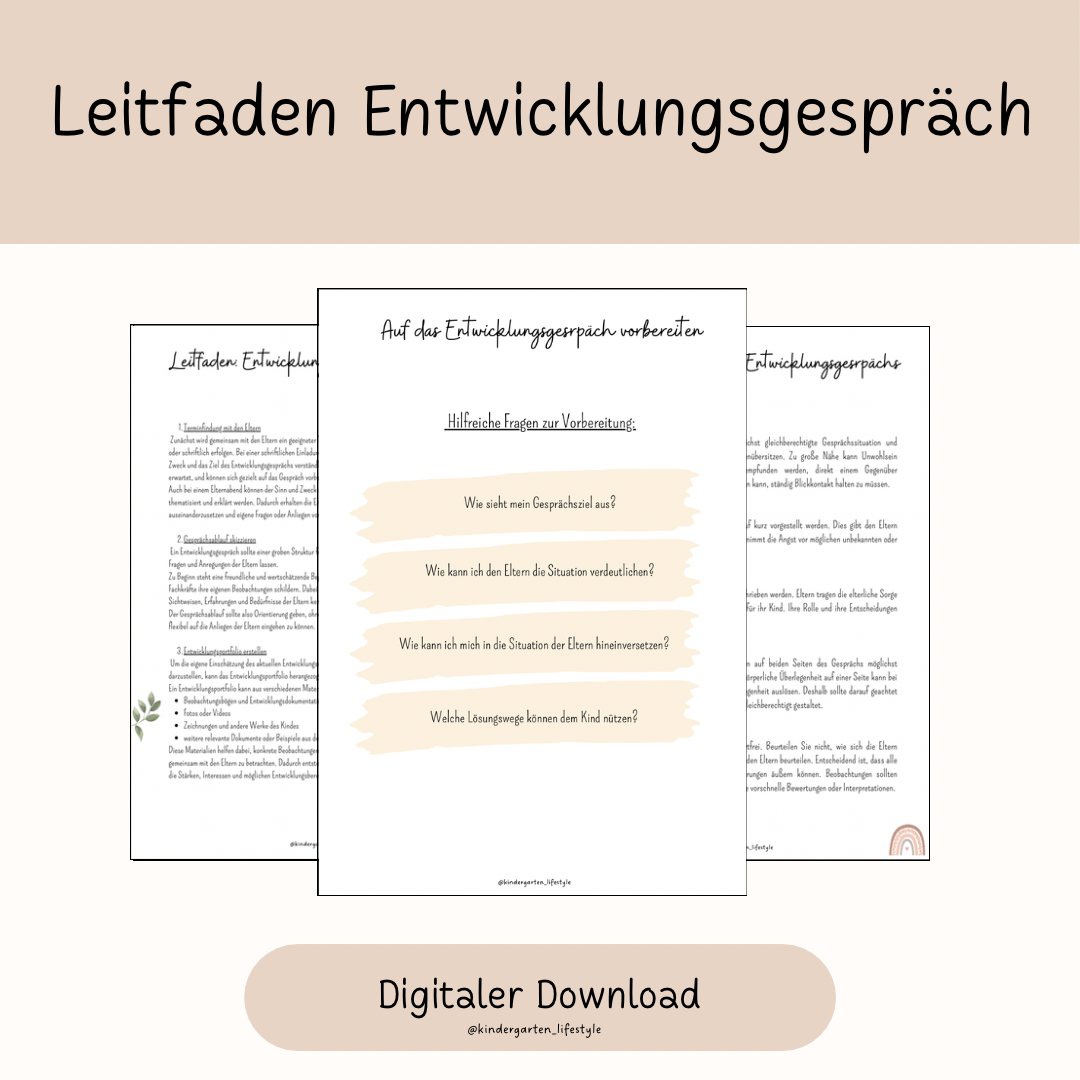 Leitfaden Entwicklungsgespräch