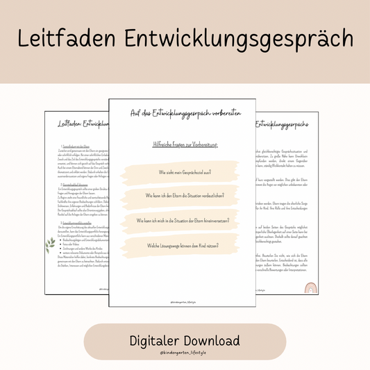 Leitfaden Entwicklungsgespräch